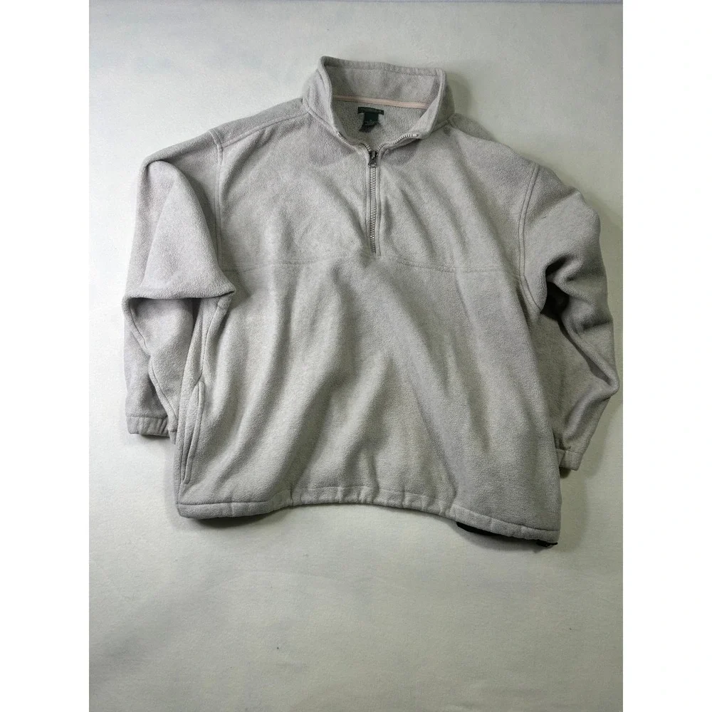 Great Northwest Clothing Company Mens‎ XL Fleece Quarter Zip Pullover Oatmeal